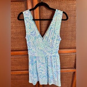 Lilly Pulitzer Blue and White Mini Dress